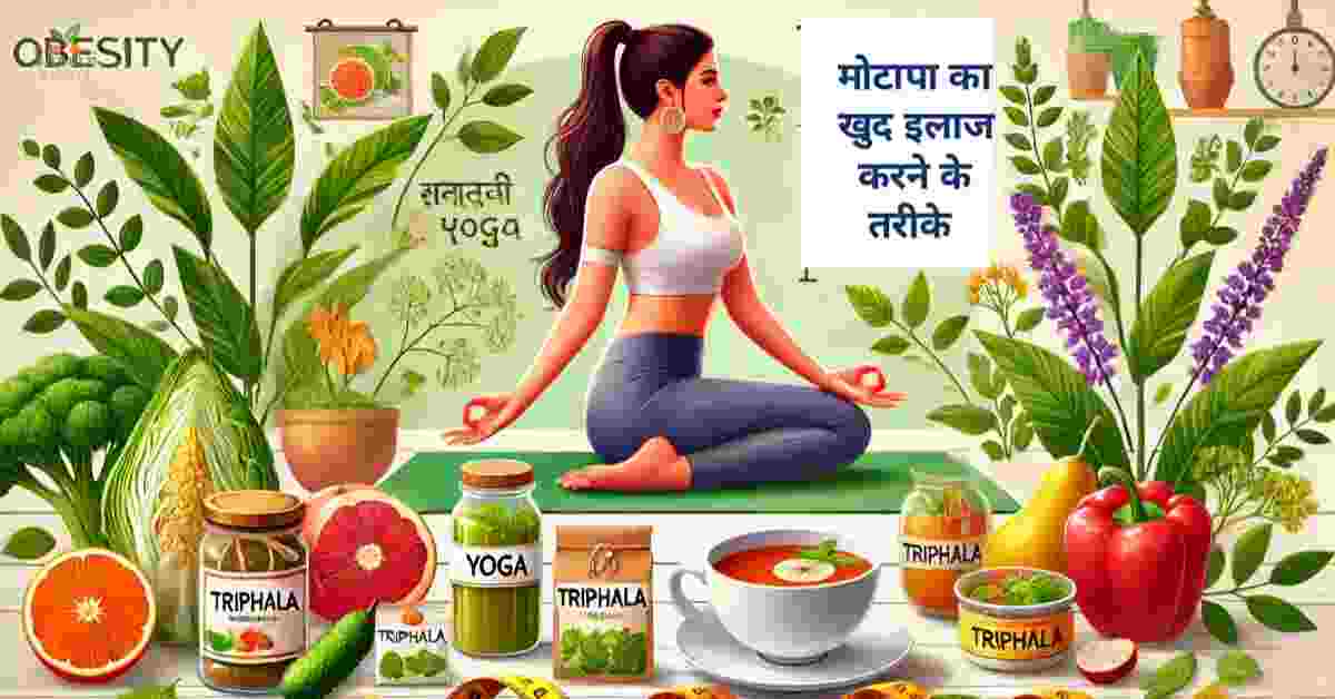 मोटापा का खुद इलाज करने के तरीके – वजन घटाने के 40 असरदार देसी उपाय
