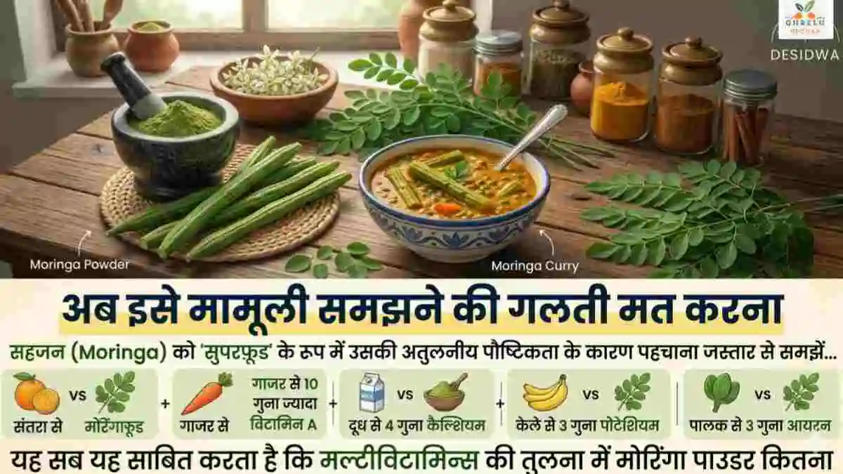 Moringa Powder vs Multivitamin1 मल्टीविटामिन टैबलेट: सच जो आपकी सेहत बदल सकता है