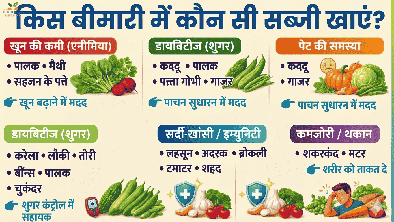 शरीर की कमजोरी और थकान दूर करने वाली 4 सब्जियां- 'किस बीमारी में क्या खाएं'